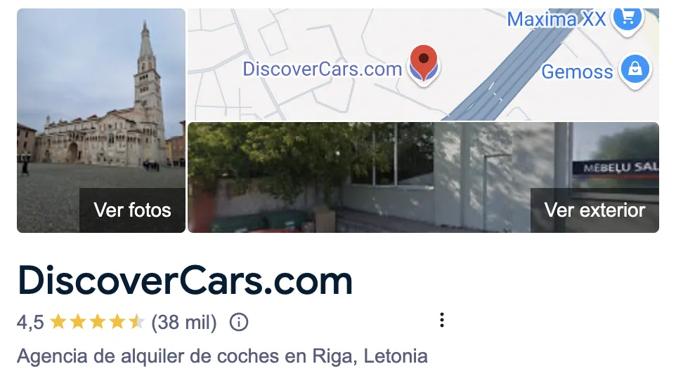 opiniones discover cars google